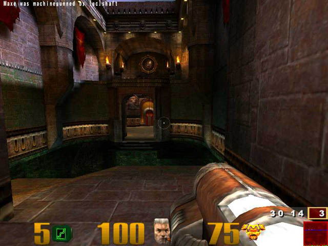 A closer look at Quake II's eight-way local multiplayer split screen mode